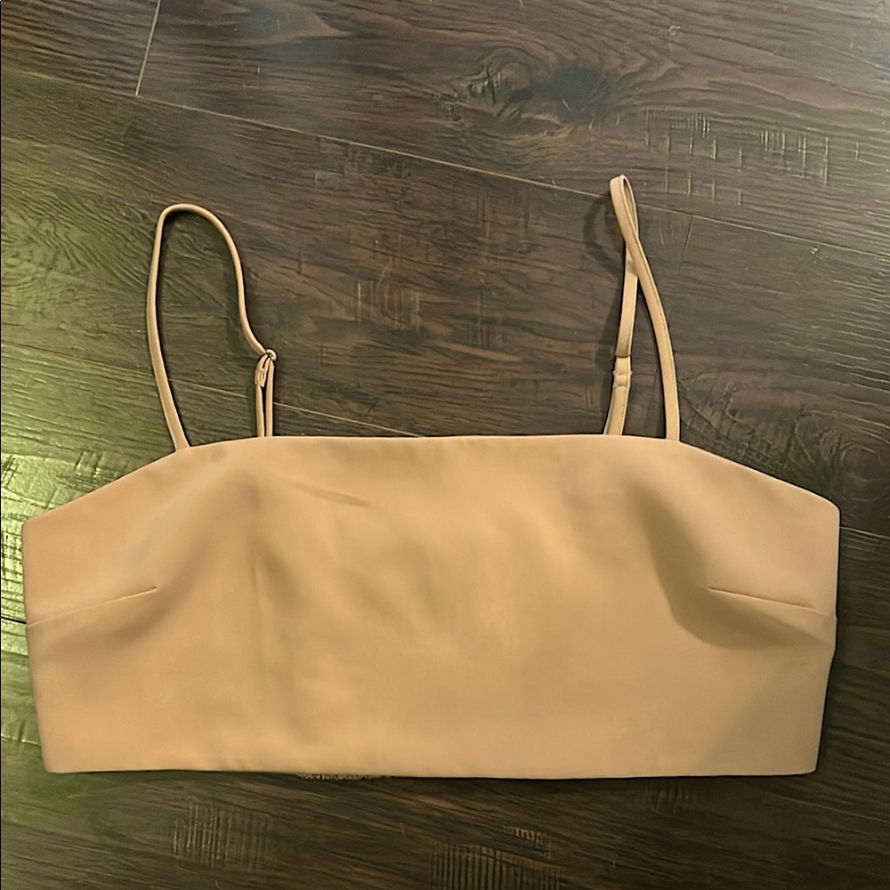 Tan Abercrombie Cropped Tank